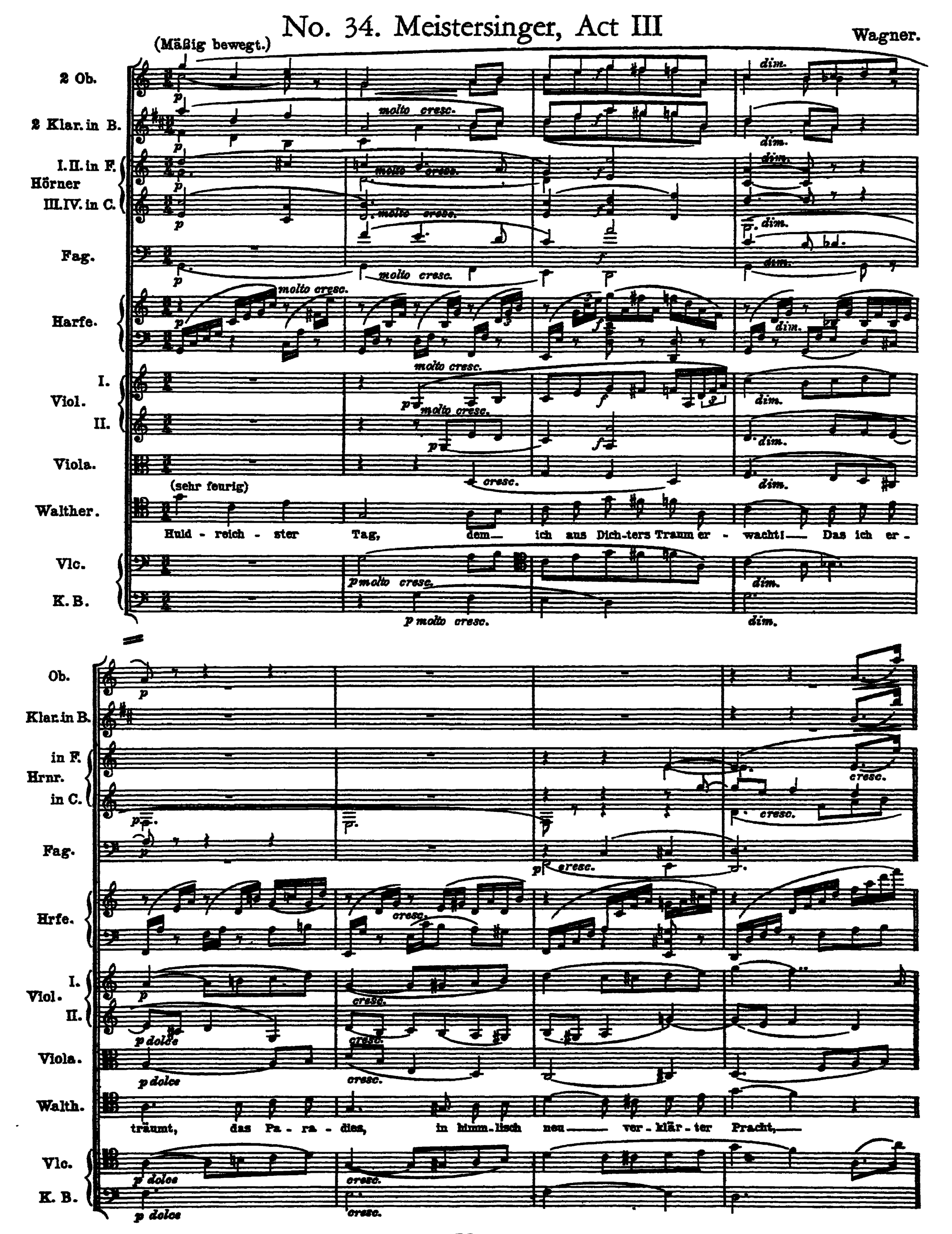 tersinger” the violoncellos, unisono with the violins, (Example 35).
