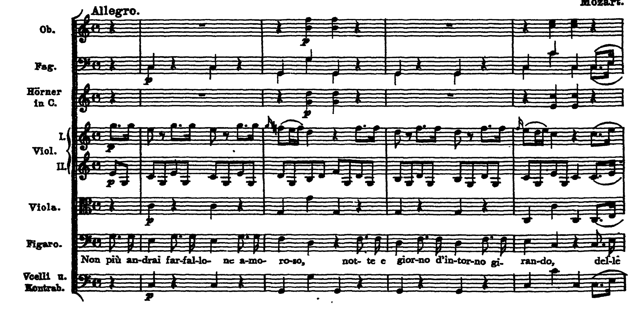 No. 58. Le Nozze di Figaro, Act I