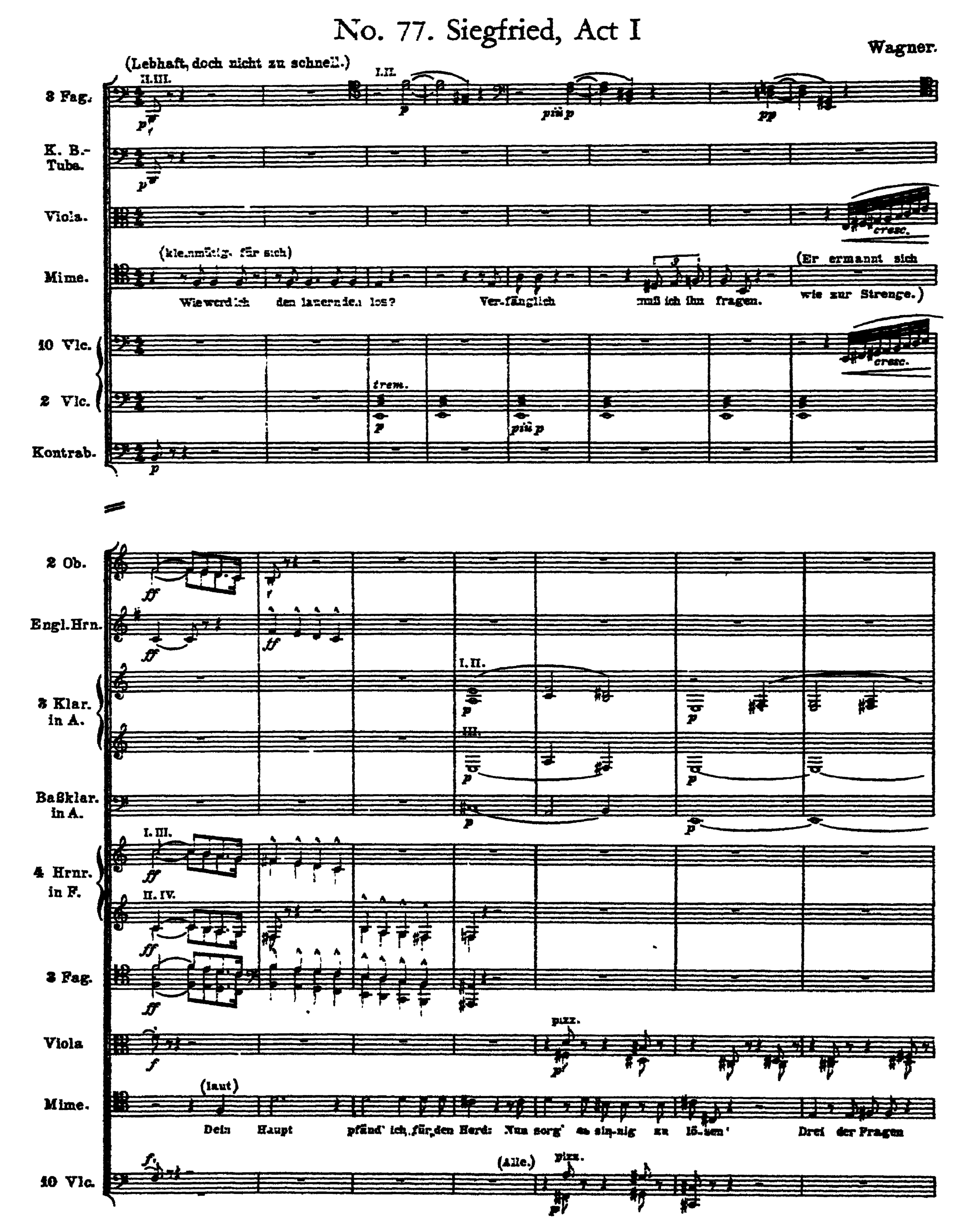 f Wagner's “Siegfried” ‘Example 77;