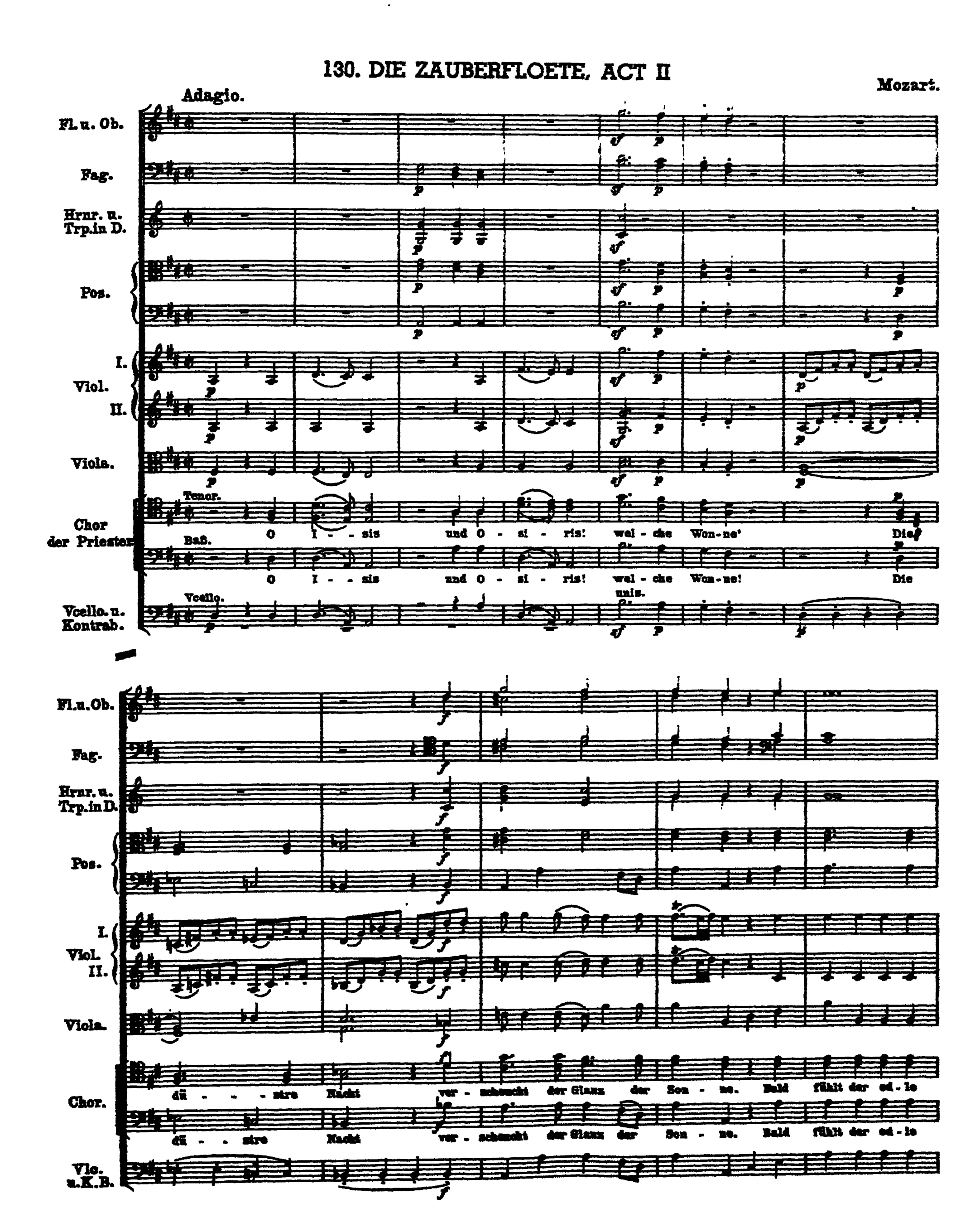 harmony. the trombone assumes a religious character if in “Die Zanberflorte” | Example 180’.