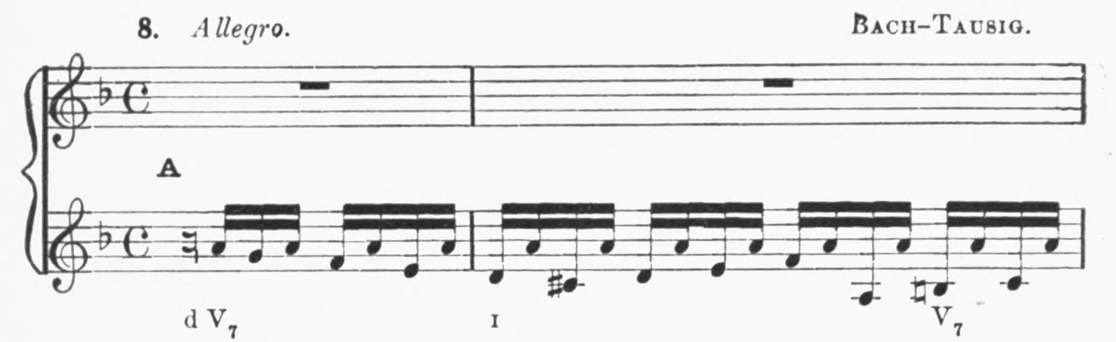 Fragment 8 · Allegro. Bach-Tausig.