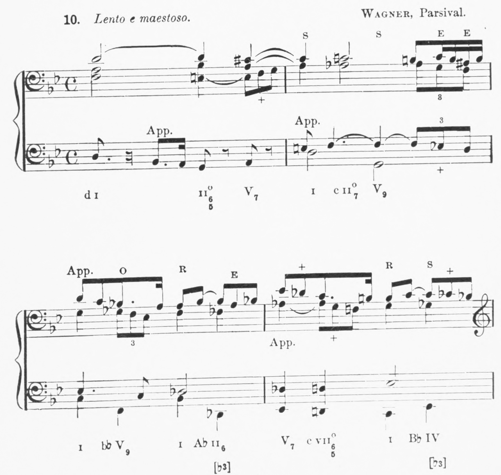 Fragment 10 · Lento e maestoso. Wagner, Parsival.