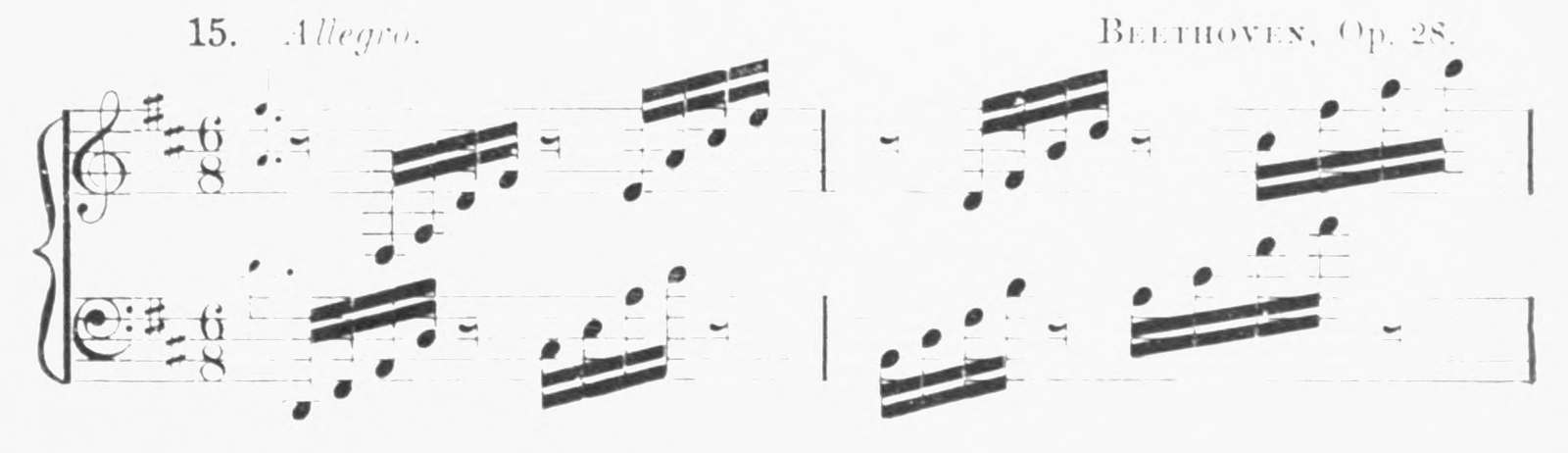 Ex. 15 · Allegro. Beethoven, Op. 28.