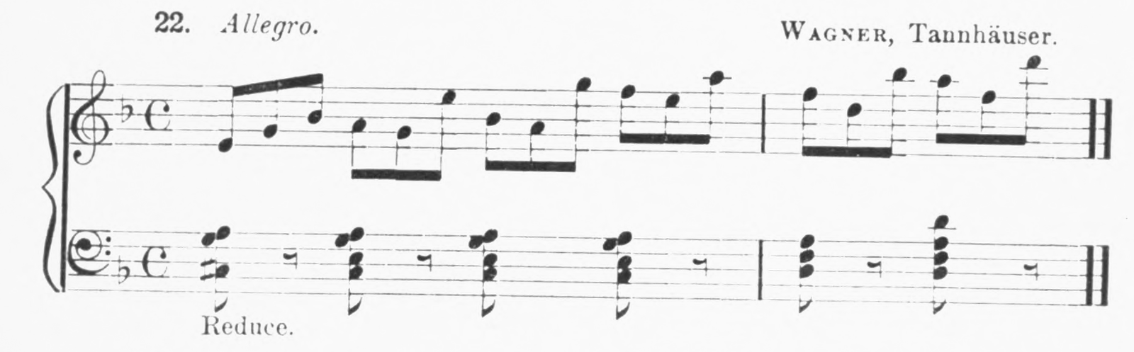 Ex. 22 · Allegro. Wagner, Tannhäuser.