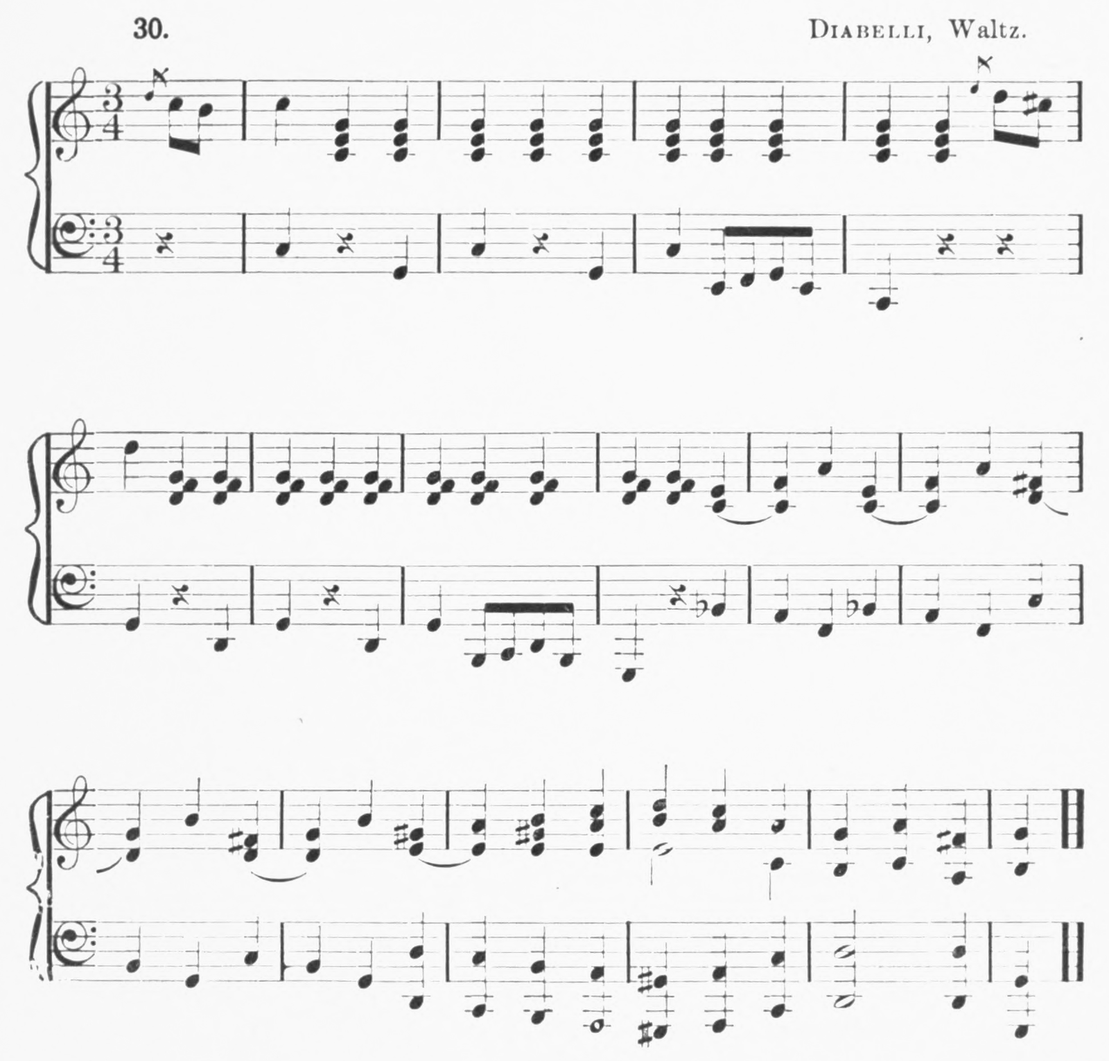 Ex. 30 · Diabelli, Waltz.