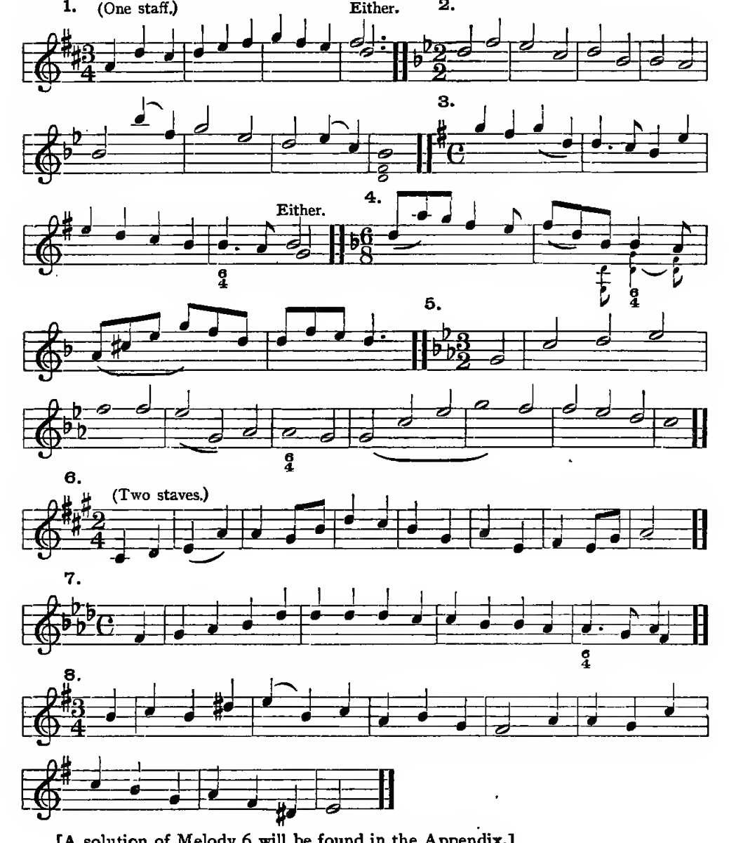 Original musical notation
