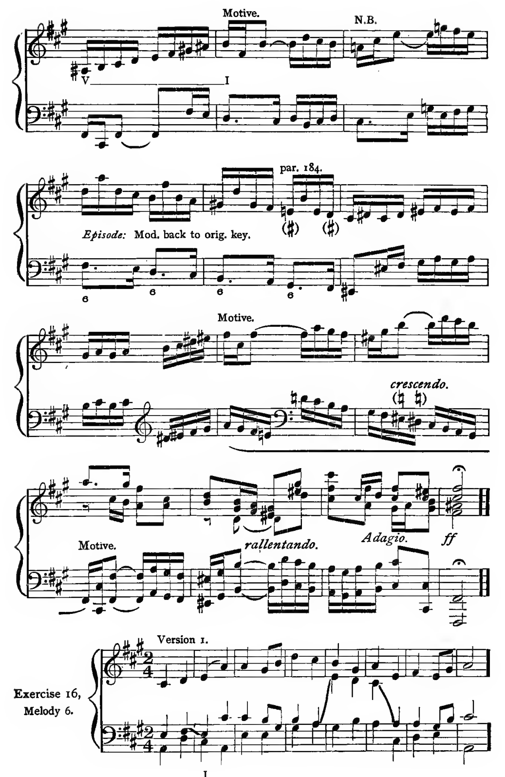 Original musical notation