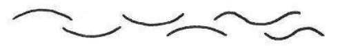 Symbol: several short overlapping curved lines
