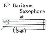 E♭ Baritone Saxophone
