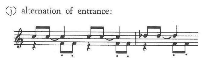 (j) alternation of entrance: