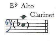E♭ Alto Clarinet