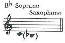 B♭ Soprano Saxophone