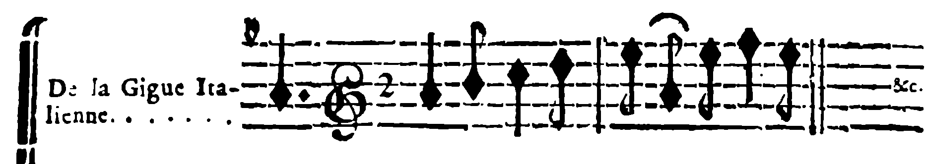 The Italian gigue.