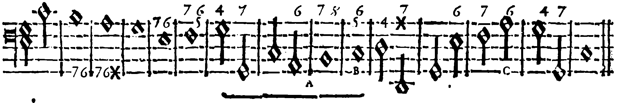 Seventh followed by a sixth chord on the same note.