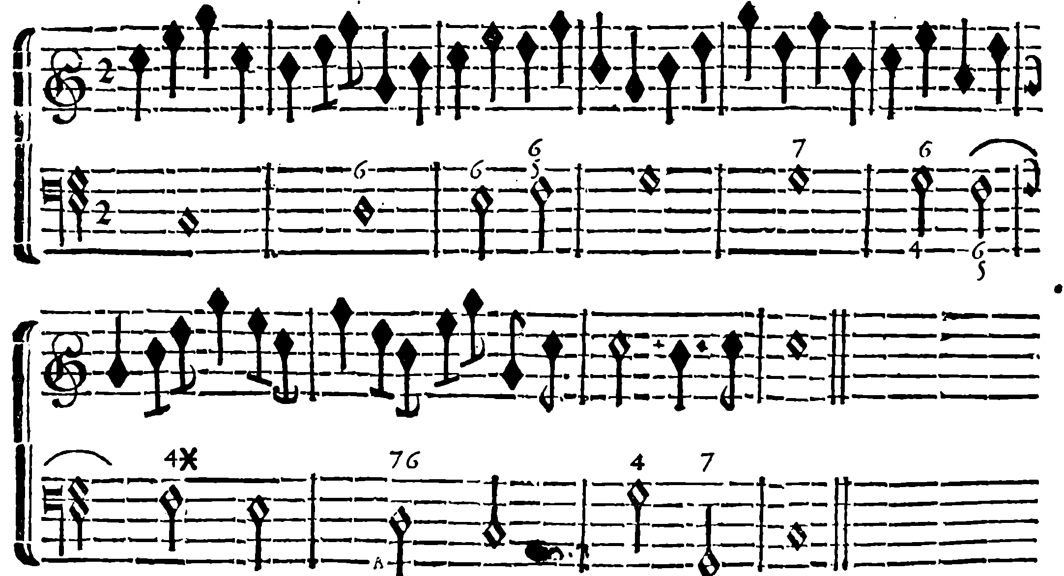Figured melody through consonant intervals — upper part