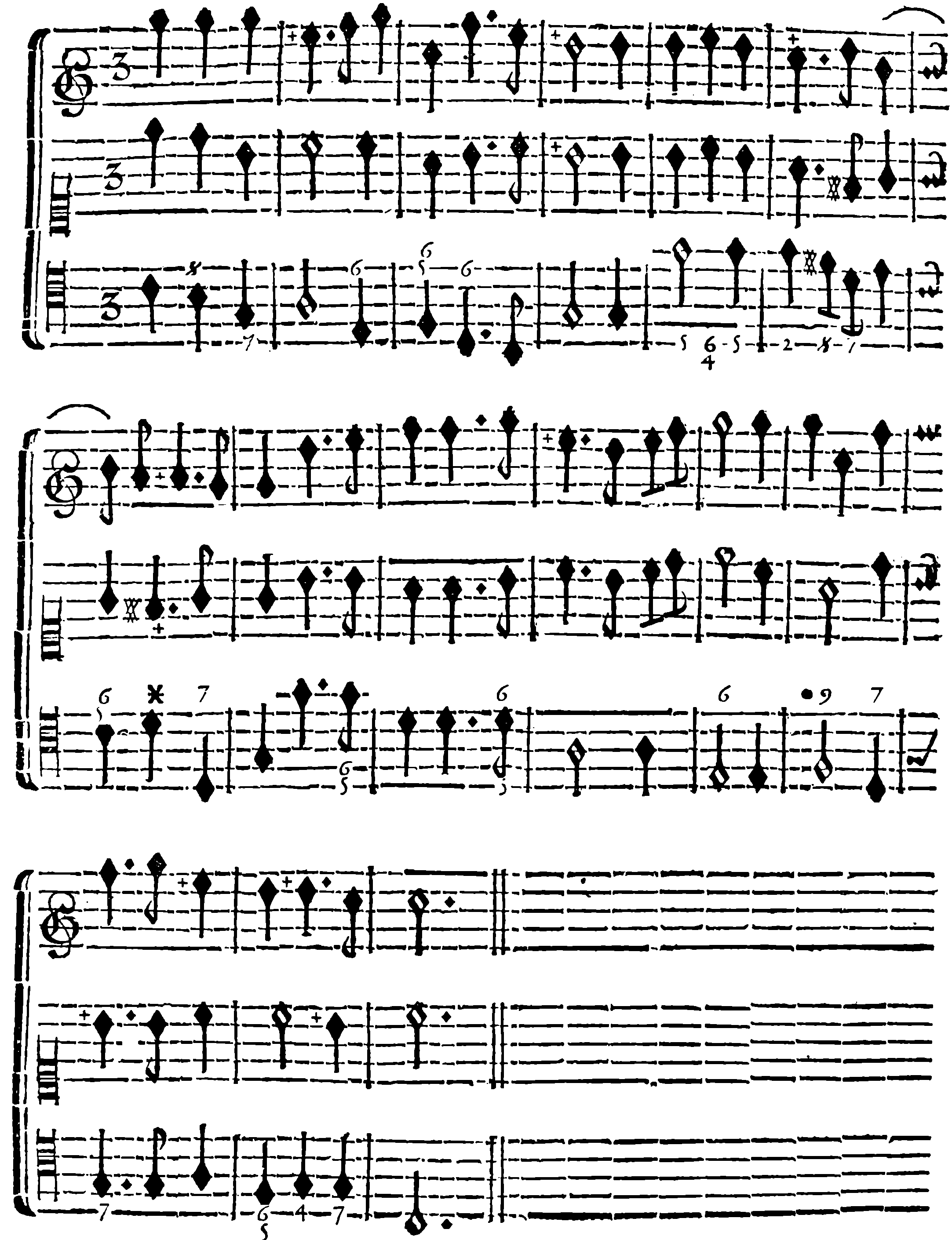 Three-part composition