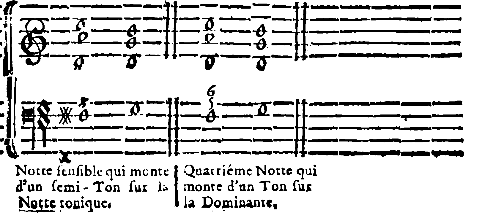 Leading note rising a semitone to the tonic. Fourth degree rising a whole tone to the dominant.