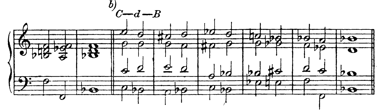 209. a) (continued); b) C—d—B-flat