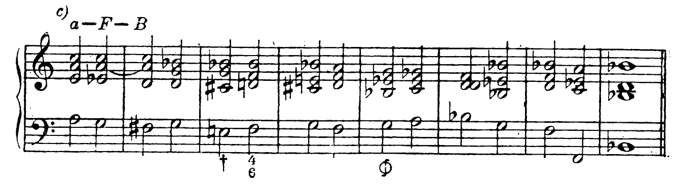 209. c) a—F—B-flat † 4/6 Φ