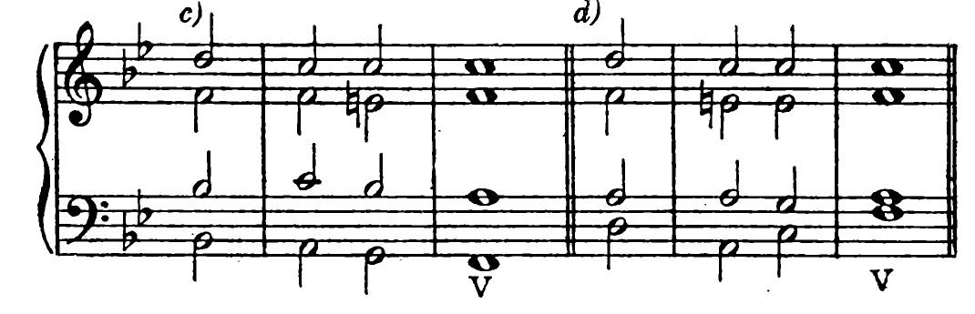 220. c) d) V