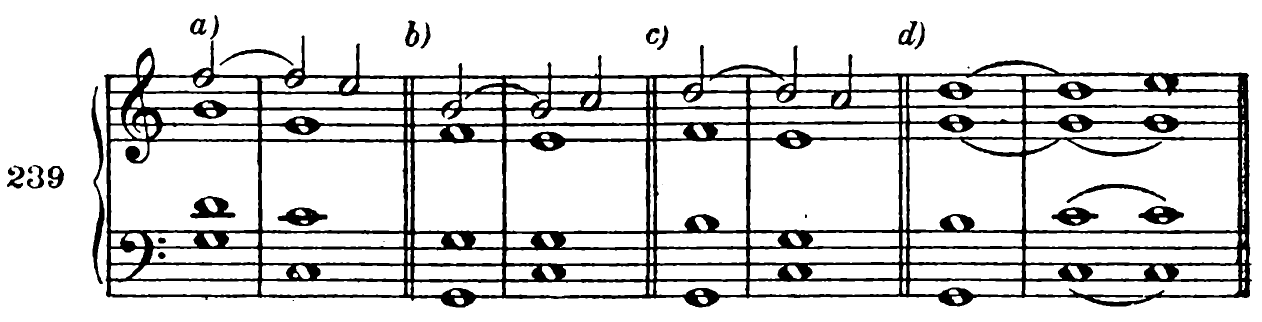 239. a) b) c) d)