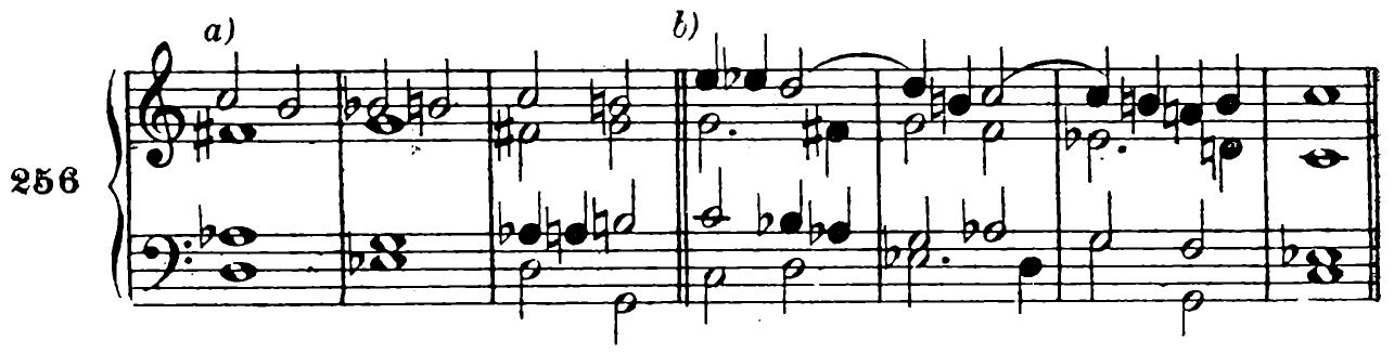 256 a) b)