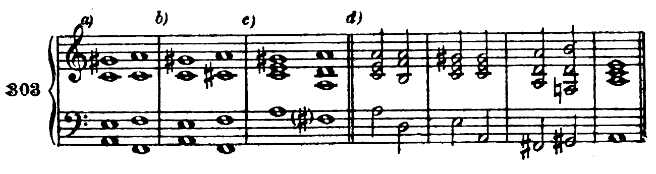 303. a) b) c) d)