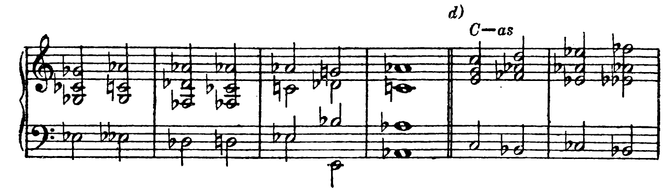 312 c) continued; d) C–as