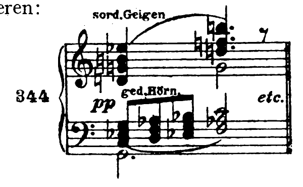 344. Franz Schreker, Der ferne Klang. sord. Geigen; ged. Hörn; pp; etc.