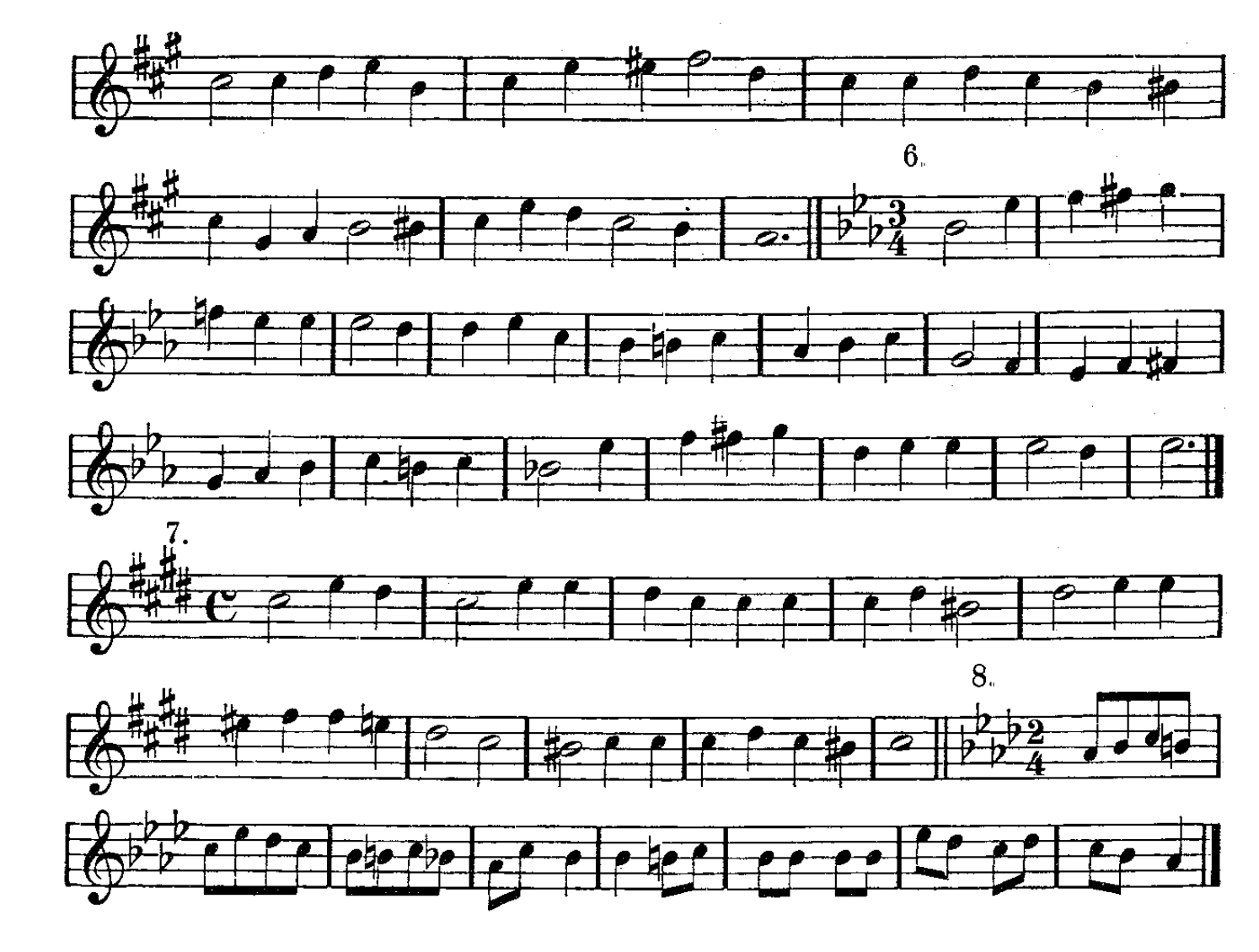 Original notation · printed page 106