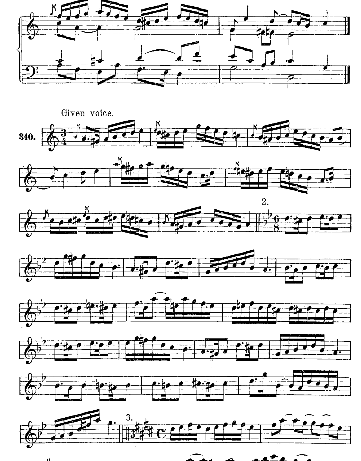 Original notation · printed page 129