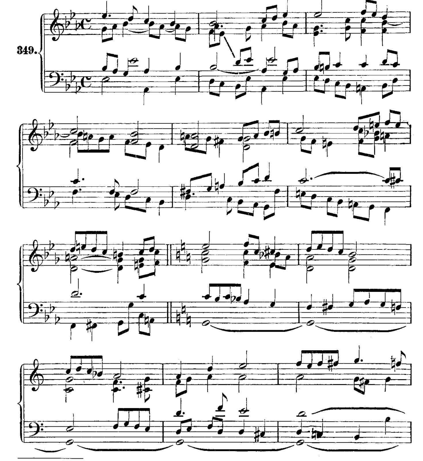 Original notation · printed page 134